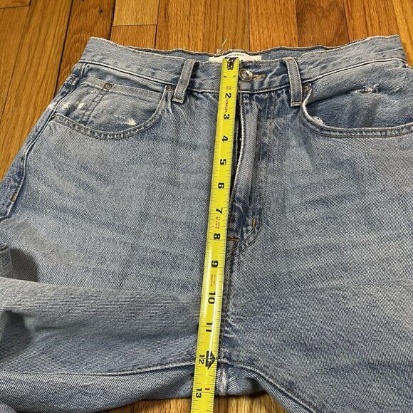 SLVRLAKE Denim Women's London High Rise Straight Leg Jeans 28x30 Distressed - Picture 8 of 12